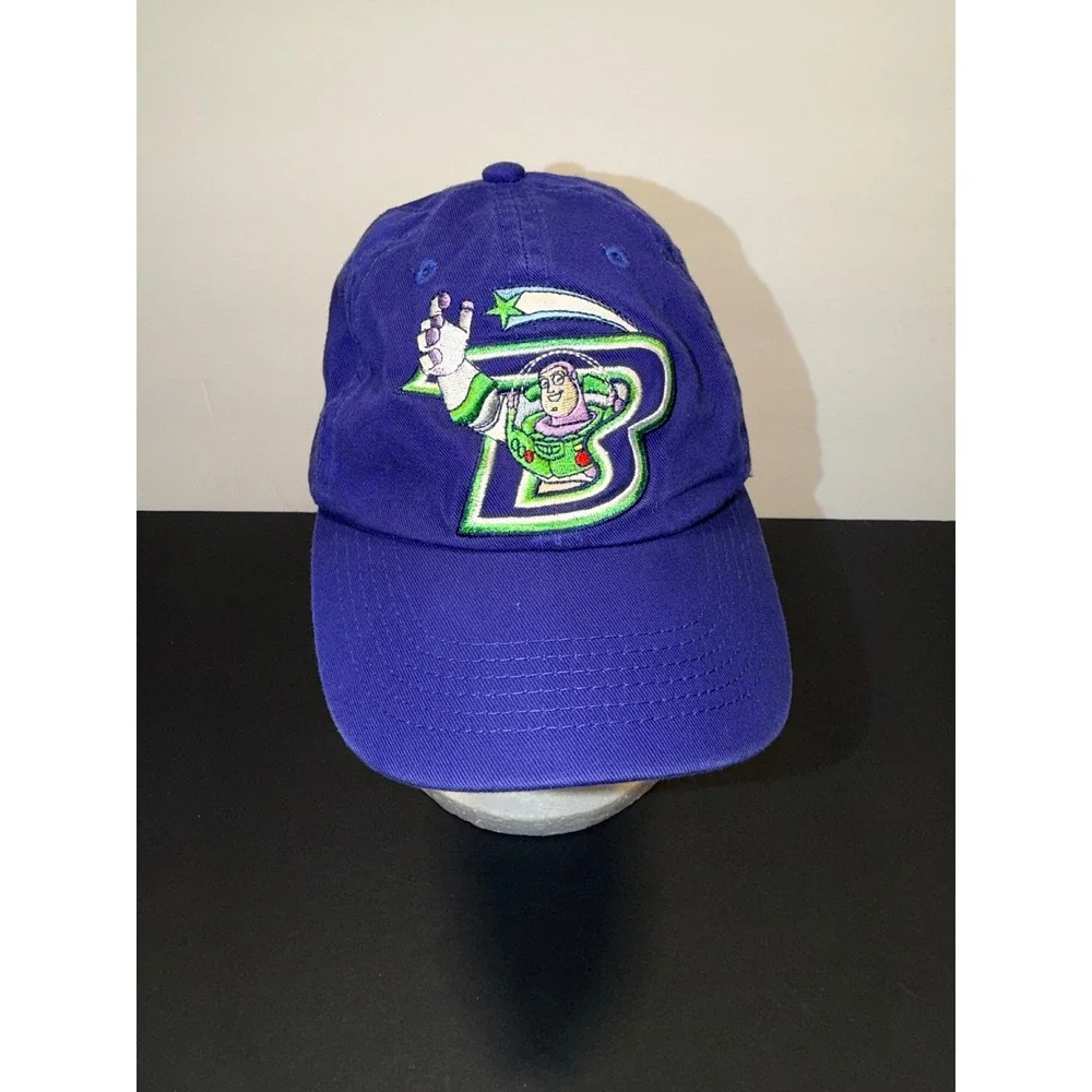 Disney Store Buzz Lightyear Toy Story Star Fielder Baseball Cap‎ Hat S/M 90's